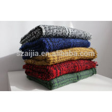 Casacos acrílicos do pashmina do houndstooth das mulheres do inverno da caxemira do faux da forma